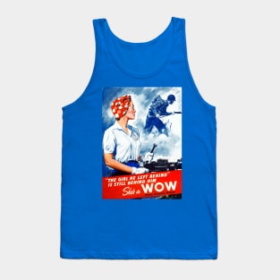 Digitally Restored She's A WOW World War II Poster Tank Top